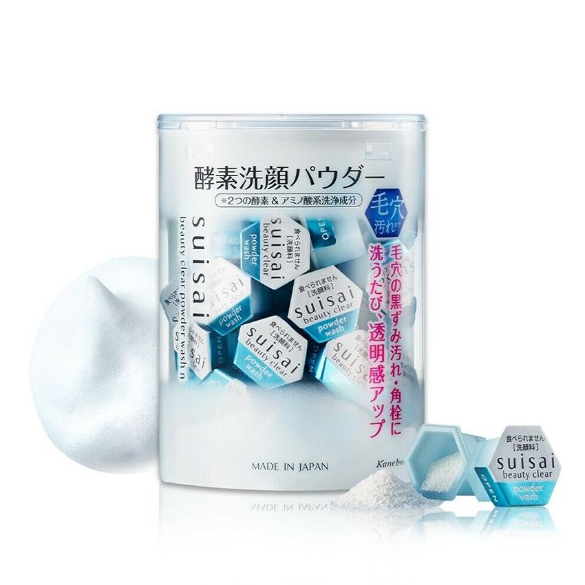 Kanebo Suisai Beauty Clear Facial Powder Wash with 32 Capsules