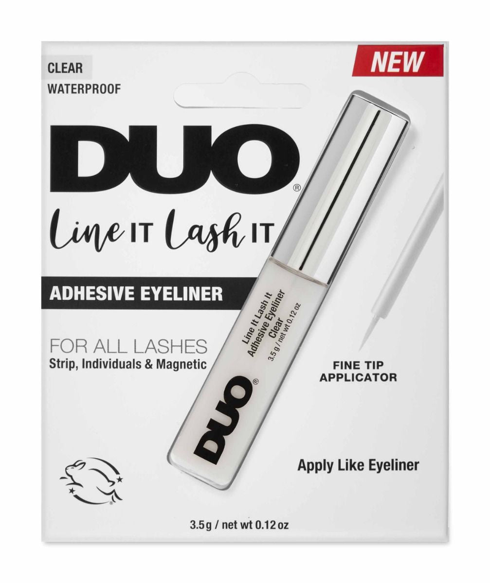Ardell Clear Adhesive Eyeliner DUO Line It Lash It for All Types of Lashes, 0.12 oz #58650