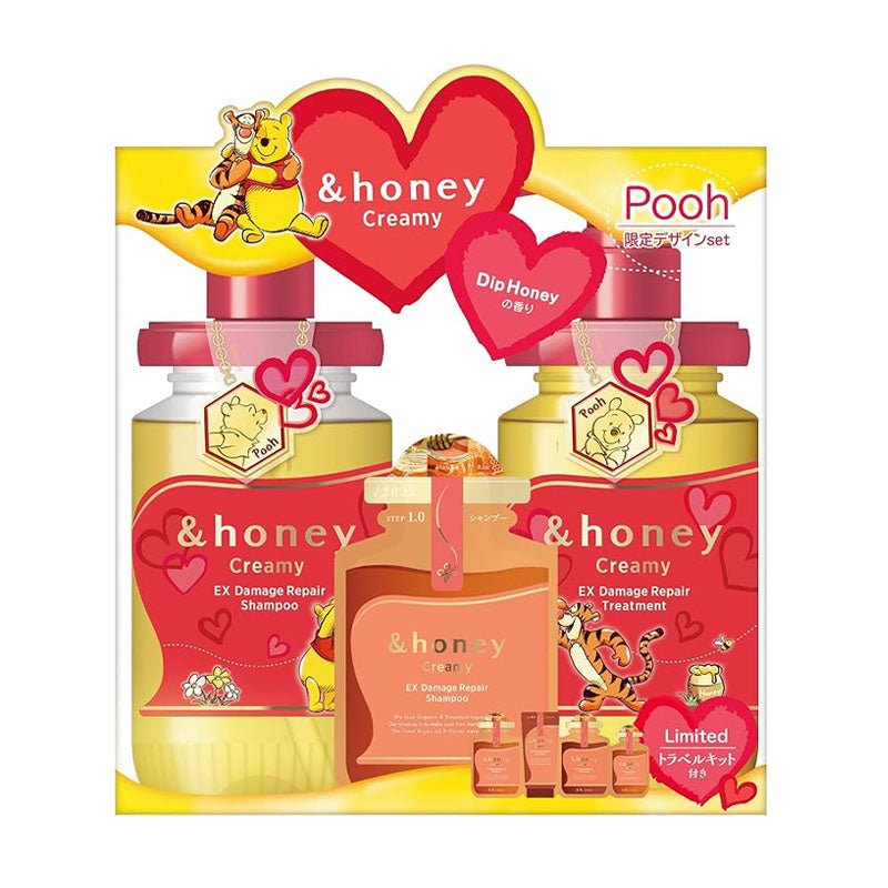 Limited Edition Pooh Creamy Ex Damage Repair Set (2pcs) for Smooth & Healthy Hair