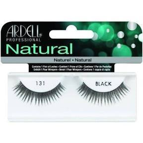 Ardell Fashionable Artificial Natural Eyelashes in 131 Style, Black Color (#65006)