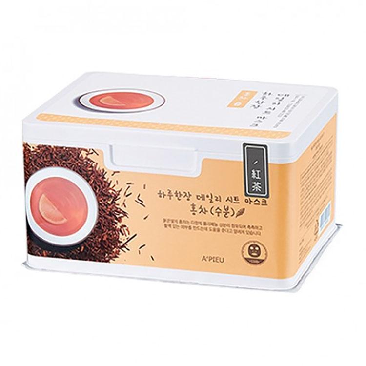 A'Pieu 33-Sheet Daily Hydrating Black Tea Sheet Mask Pack