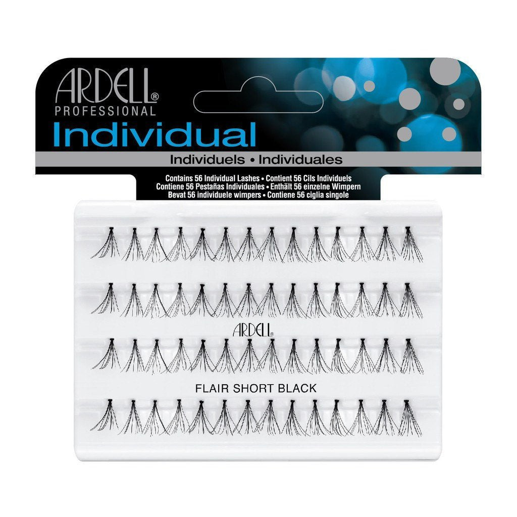 Ardell Individual Flared and Knotted Short False Eyelashes in Black Color, Style #65095