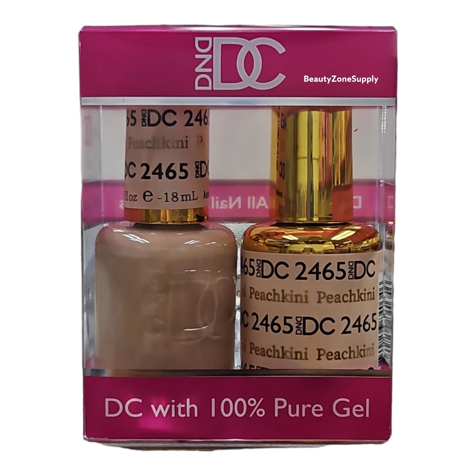 DND DC Gel & Lacquer Duo - Sheer Peachkini #2465 from 2023 Collection