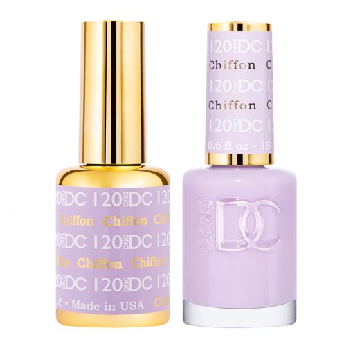 DND DC Gel Polish Chiffon Collection #120 - Professional Gel and Lacquer Set