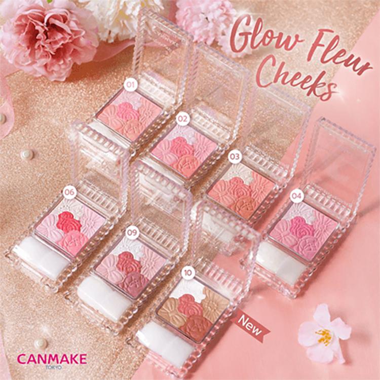 10 Varieties of Canmake Glow Fleur Cheeks for Radiant Complexion