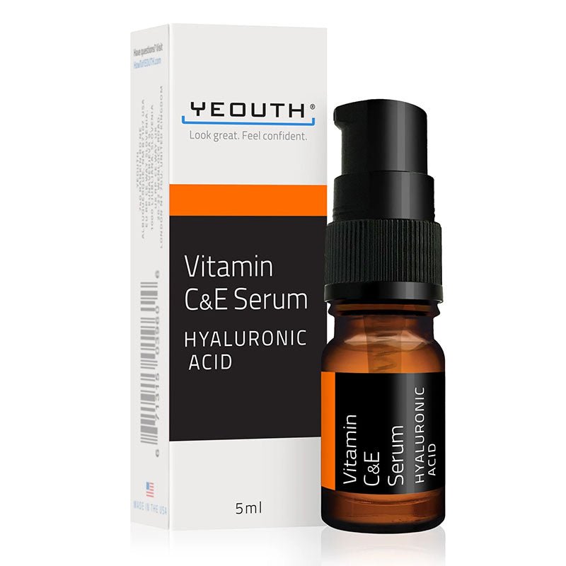 Mini 5ml Yeouth Vitamin C and Vitamin E Facial Serum for Skin Brightening
