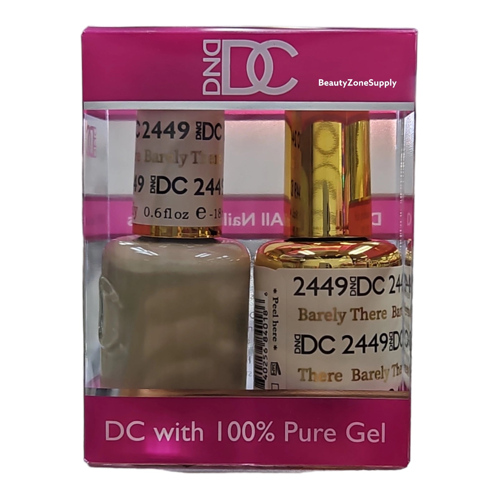 DND DC 2023 Sheer Duo Gel & Lacquer - Barely There #2449