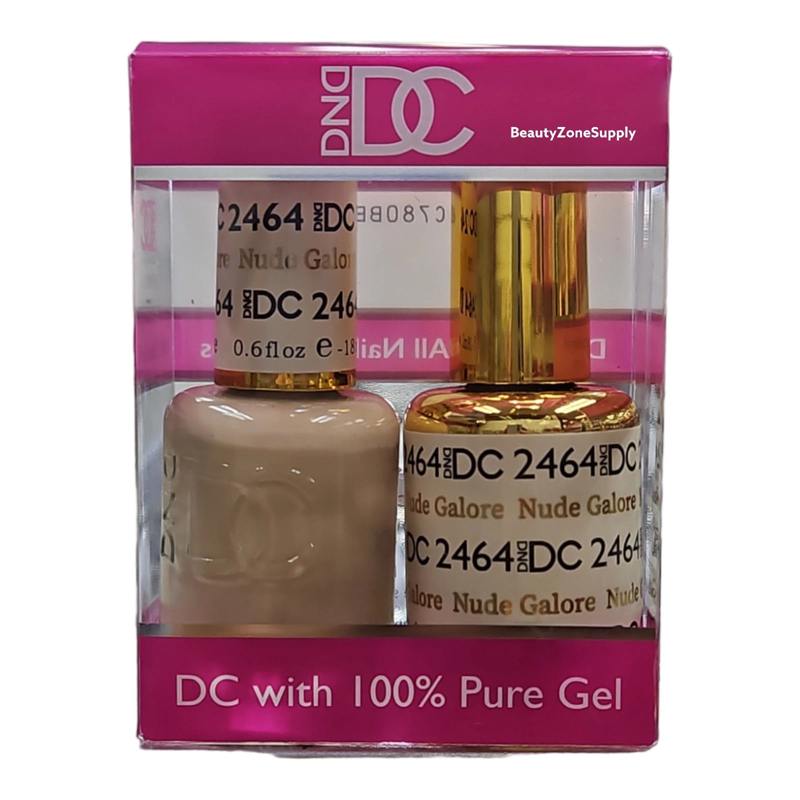 DND DC Duo Gel Polish and Lacquer Set - Nude Galore Collection #2464