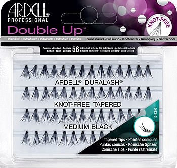 Ardell Medium Soft - Touch Knot - Free Double - Up Eyelashes in Black #66499