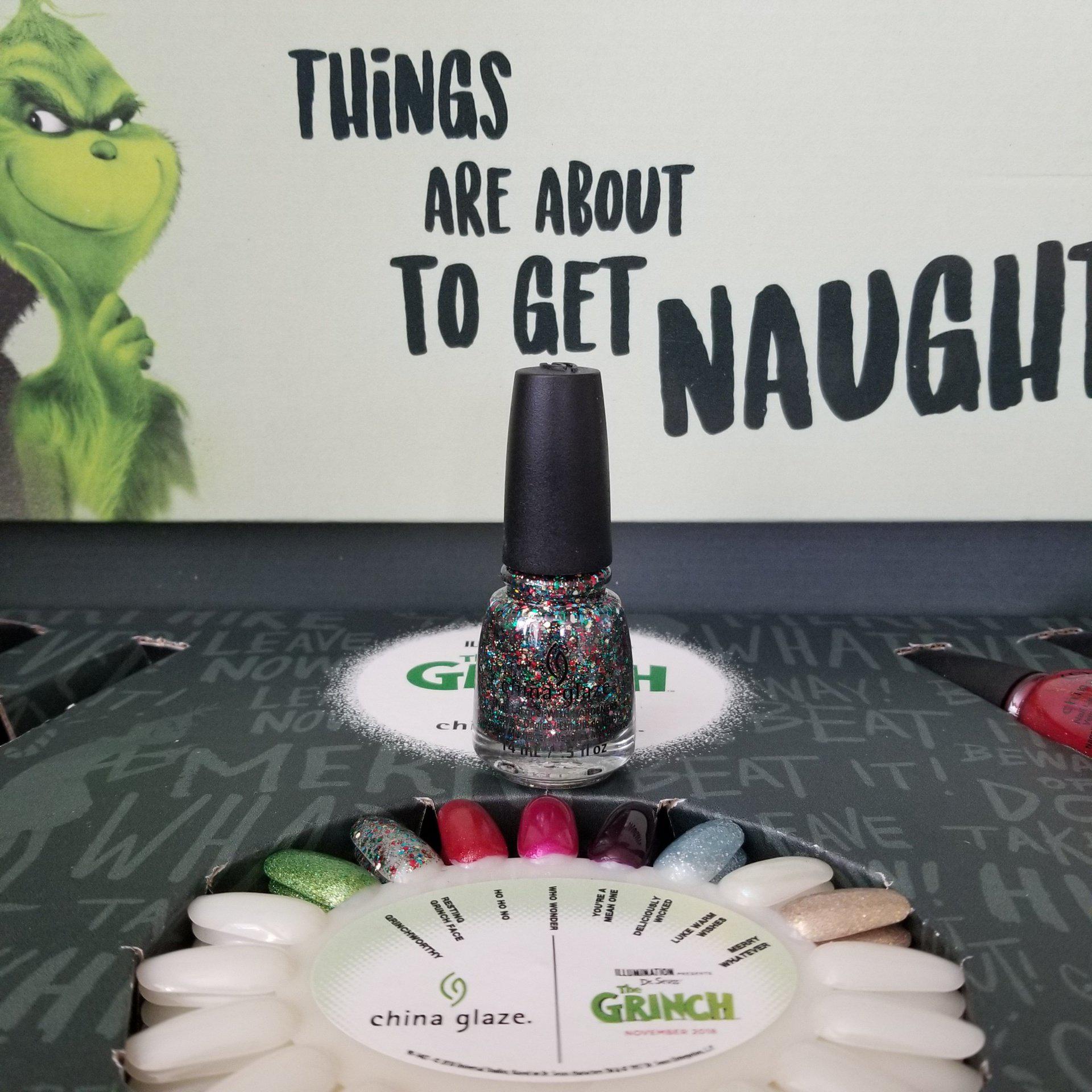 China Glaze Nail Lacquer - Resting Grinch Face, 0.5 Ounce (#84327)