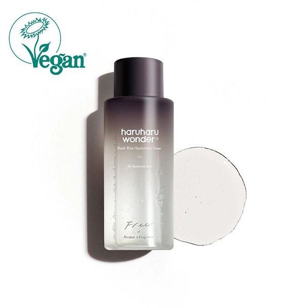Wonder Non-Alcoholic and Fragrance-Free Hyaluronic Toner with Korean Black Rice Extract - 300ml Facial Skin Hydrating Product