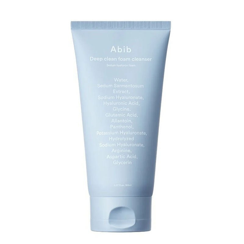 Abib Sedum Hyaluron Foam - A 150ml Deep - Cleansing Facial Foam Cleanser for Sensitive Skin