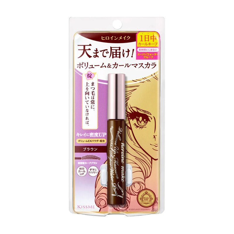Kiss Me Heroine Make Super Waterproof Mascara for Voluminous Lashes