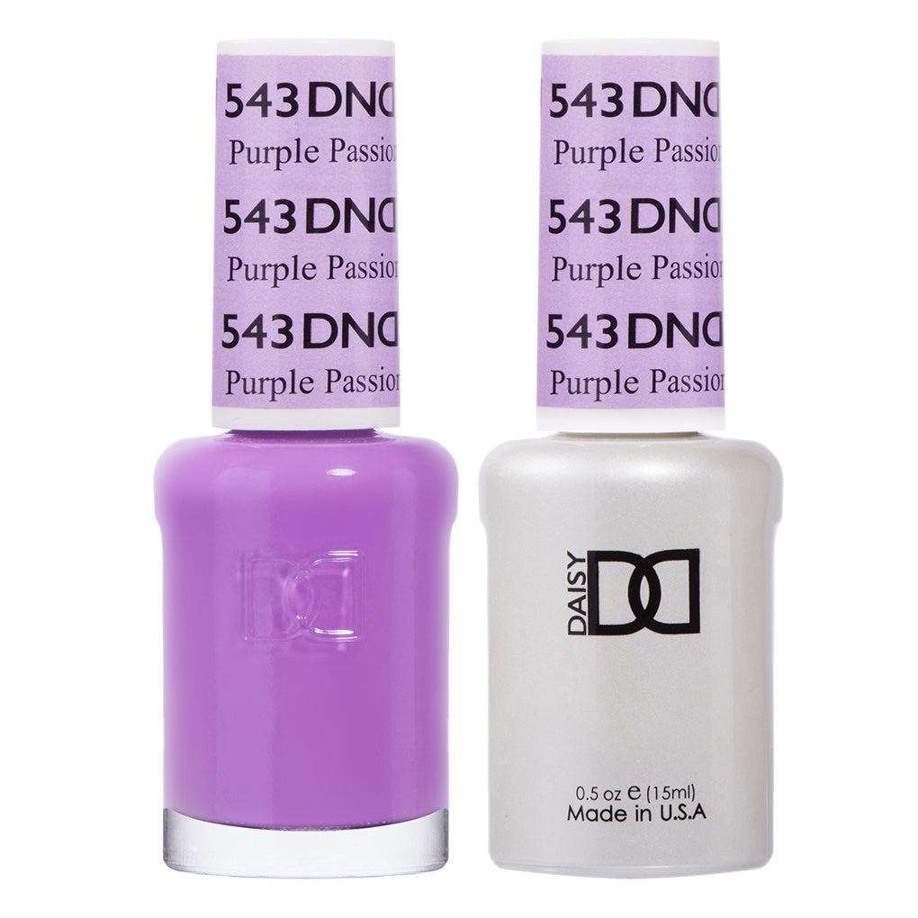 DND Duo Purple Passion Gel Polish and Matching Lacquer Set #543