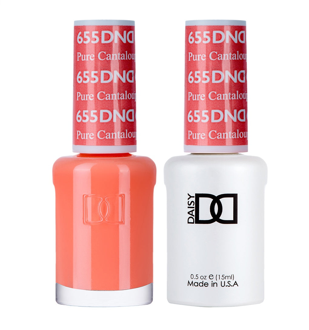 DND Dual-Use Gel Nail Polish and Lacquer in Pure Cataloupe Shade #655