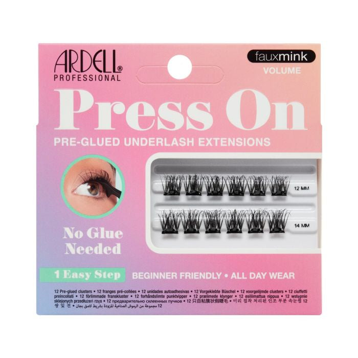 Ardell Mini Press-On Auxmink Eyelashes - 12 Pieces of Voluminous Style #38607