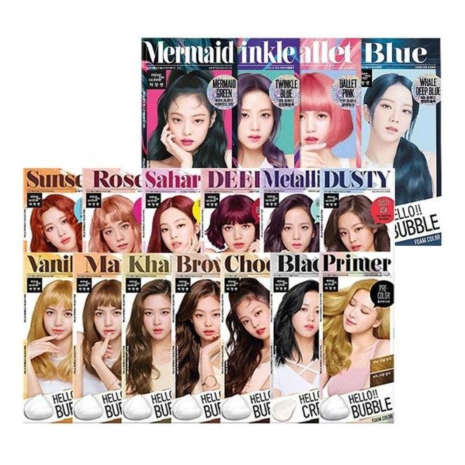 Mise En Scene Hello Bubble X Black Pink Ammonia - Free Vivid Foam Hair Color
