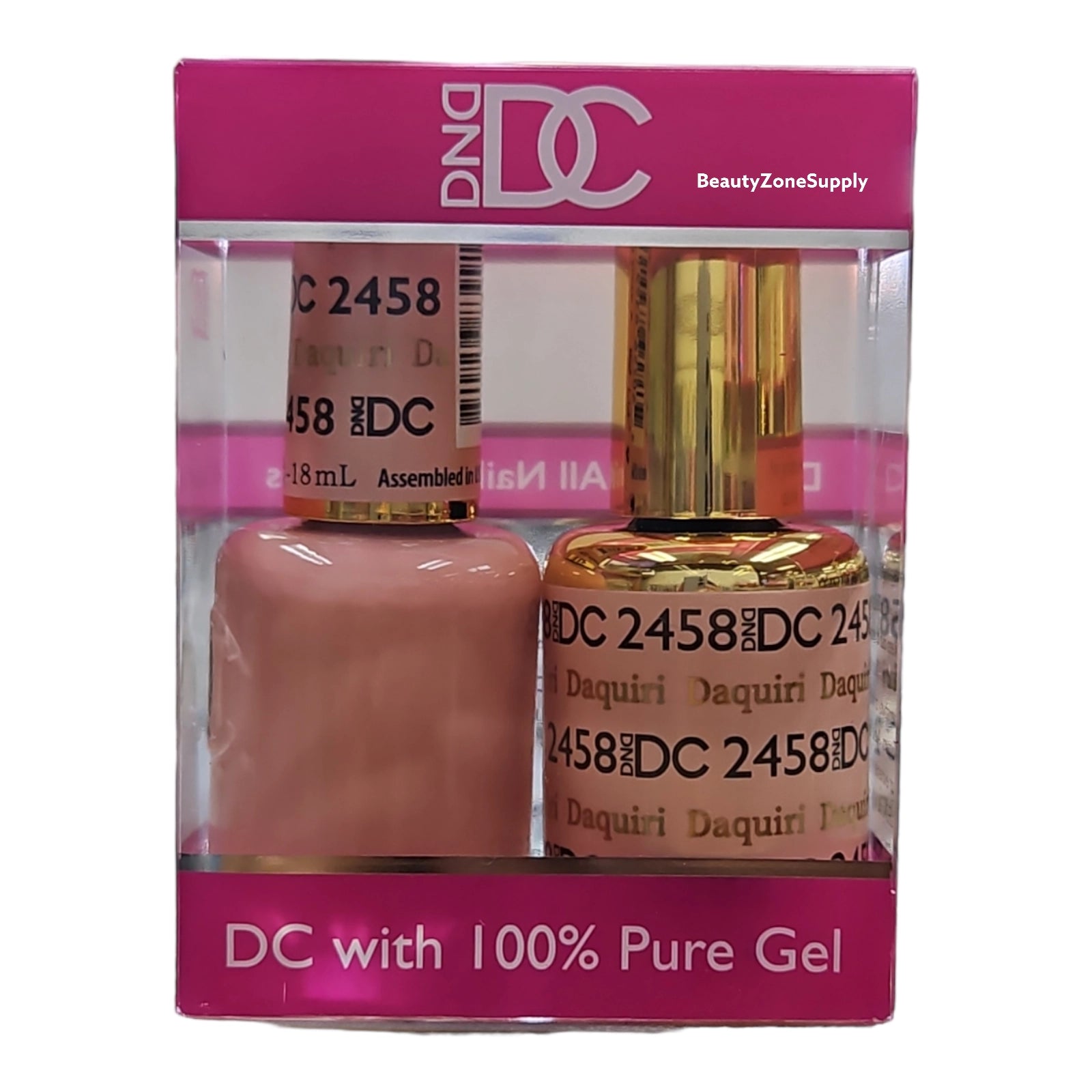 DND DC Duo Gel Polish and Lacquer - Daquiri Shade #2458 from the 2023 Sheer Collection