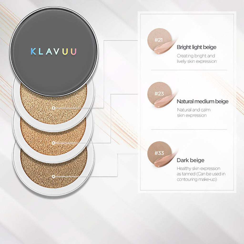Klavuu Urban Pearl - Effect High - Coverage Long - Lasting Cushion Foundation, 15g