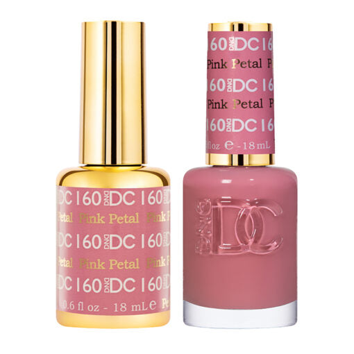 DND DC Gel Polish Duo - Pink Petal Shade #160 for Stunning Nails