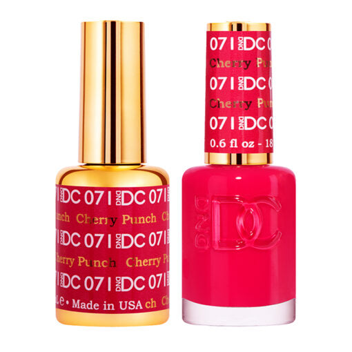 DND DC Gel Polish Duo - Vibrant Cherry Punch Gel & Lacquer #071