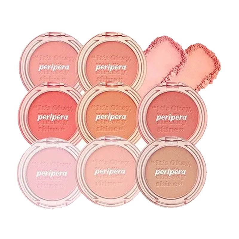 Peripera Pure Blushed Sunshine Cheek - 4.2g Highly Pigmented Warm Pastel Blush