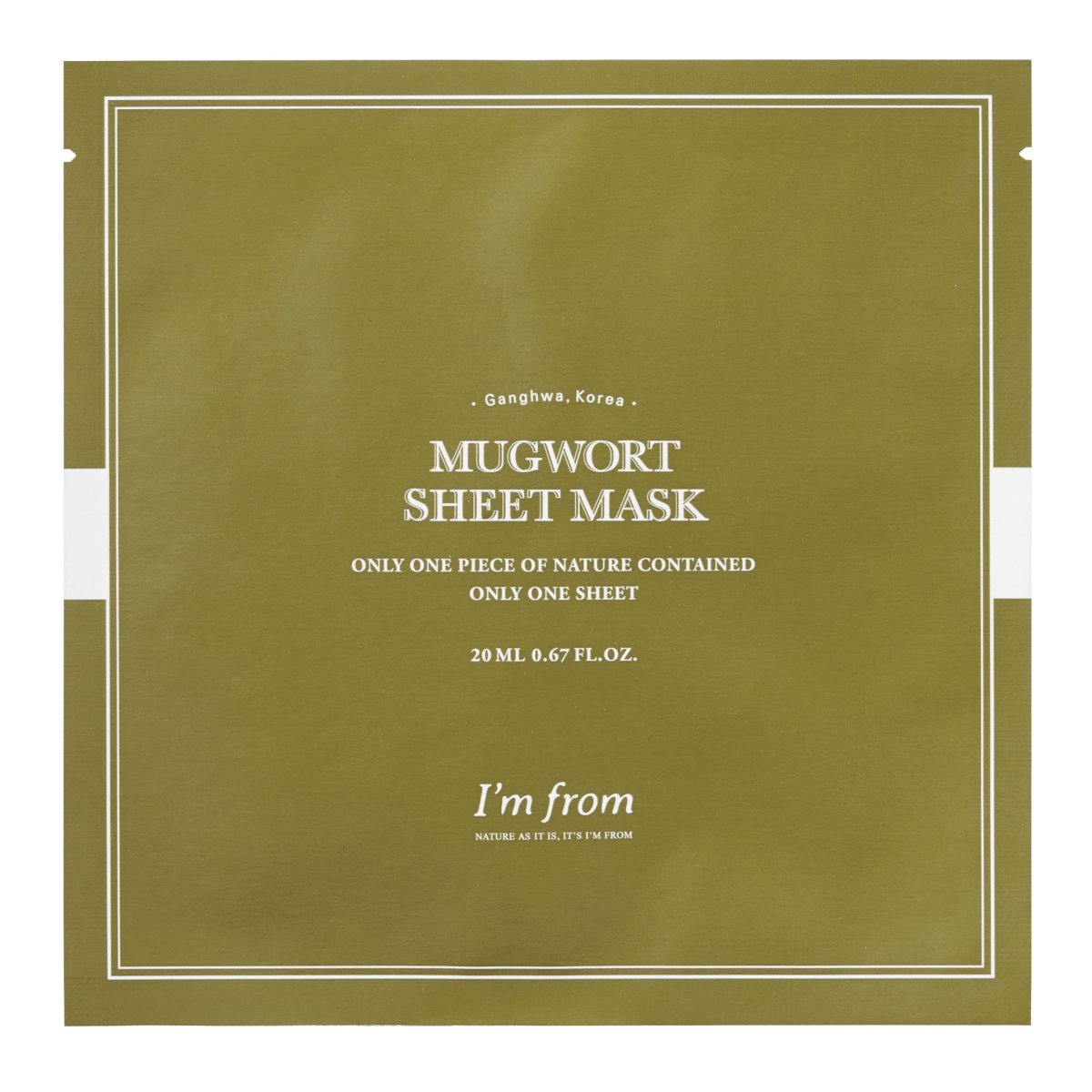High - Quality Mugwort Facial Sheet Mask for Skin Soothing and Purifying