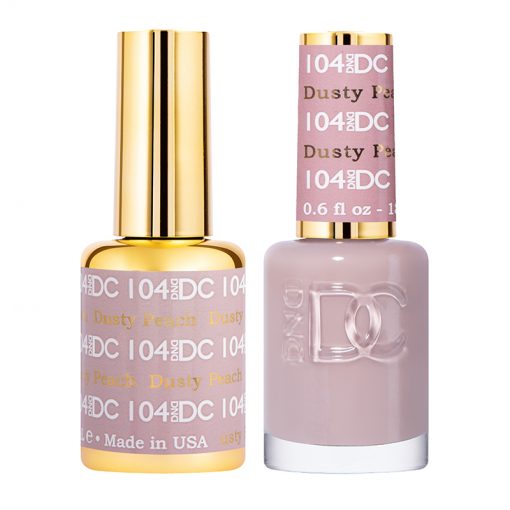 DND DC Duo Gel Polish Set in Elegant Dusty Peach #104