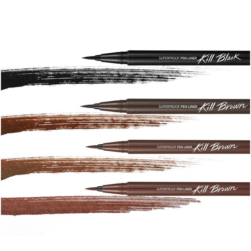 Clio Superproof Precision Pen Liner in Striking Black/Brown, 0.55ml