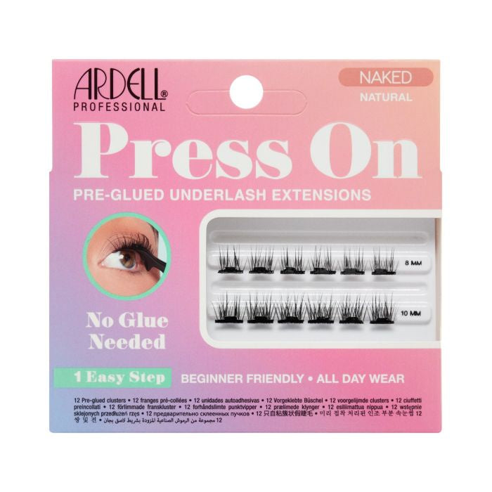 Ardell Mini Naked Natural Press - On Eyelashes, 12 - Piece Set #38610