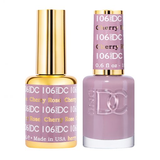 DND DC Gel & Lacquer Polish Duo in Stunning Cherry Rose #106