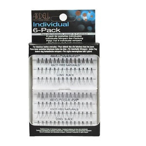 Ardell Individual Naturals Knot-Free Long False Eyelashes 6 Pack Set