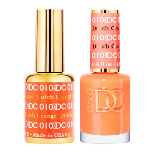 DND DC Professional Gel Polish Duo in Vibrant Dutch Orange #010