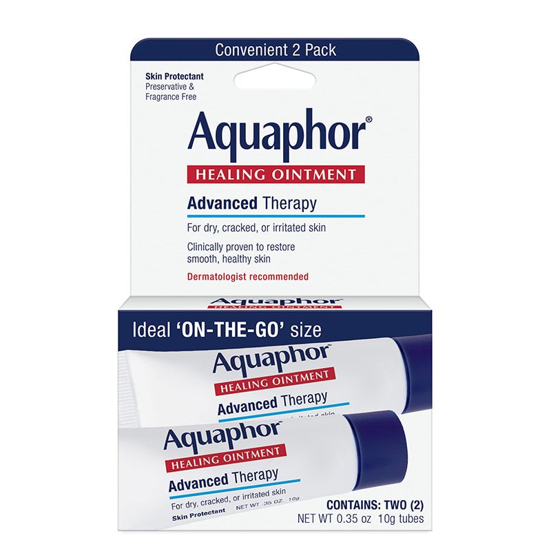 2-Pack Aquaphor Healing Ointment, 2 x 10g Tubes (2 x 0.35oz)