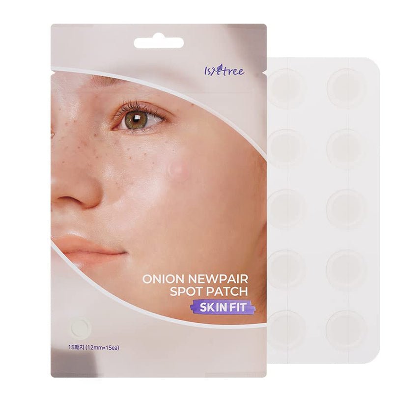 Isntree Onion Newpair Skin - Fitting Acne Spot Patches, Pack of 15 Patches (12mm Each)