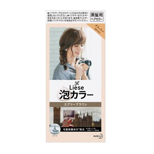 Kao Liese Natural Creamy Bubble-Type Hair Coloring Product for Even Hair Coloring