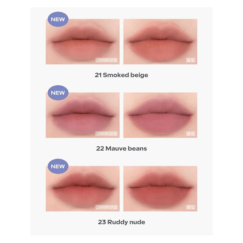 Romand 3g Zero - Effect Matte Lipstick with Multiple Color Choices