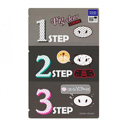 Holika Holika Pig Nose Clear Black Head 3-step Strong Kit - Single Piece for Deep Pore Cleansing