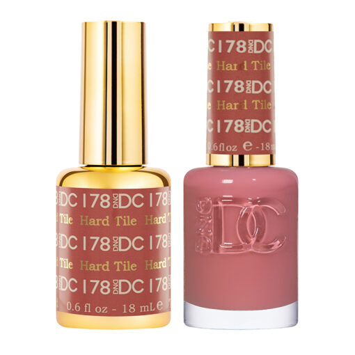 DND DC Gel Hard Tile Nail Polish #178 - Professional Gel and Lacquer Set