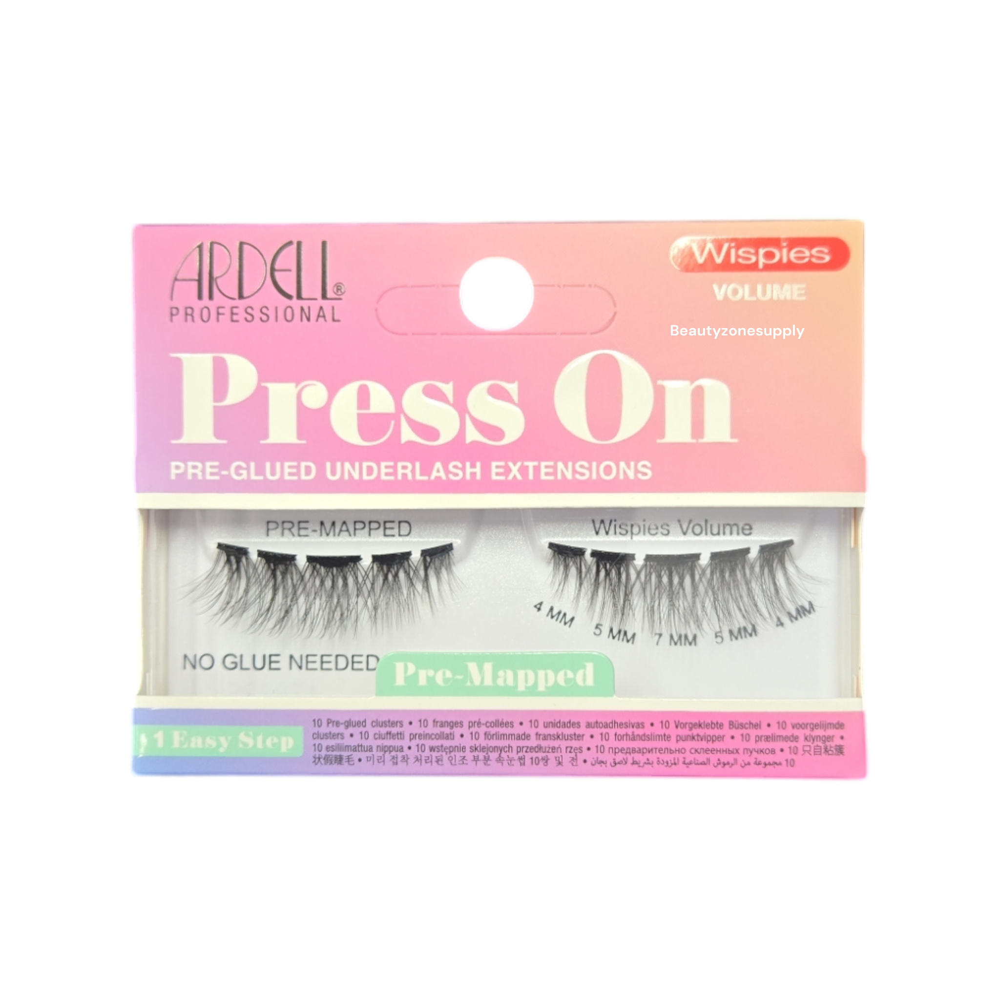 Ardell Press - On Pre - Mapped Wispies Volume Eyelash Extensions #38764