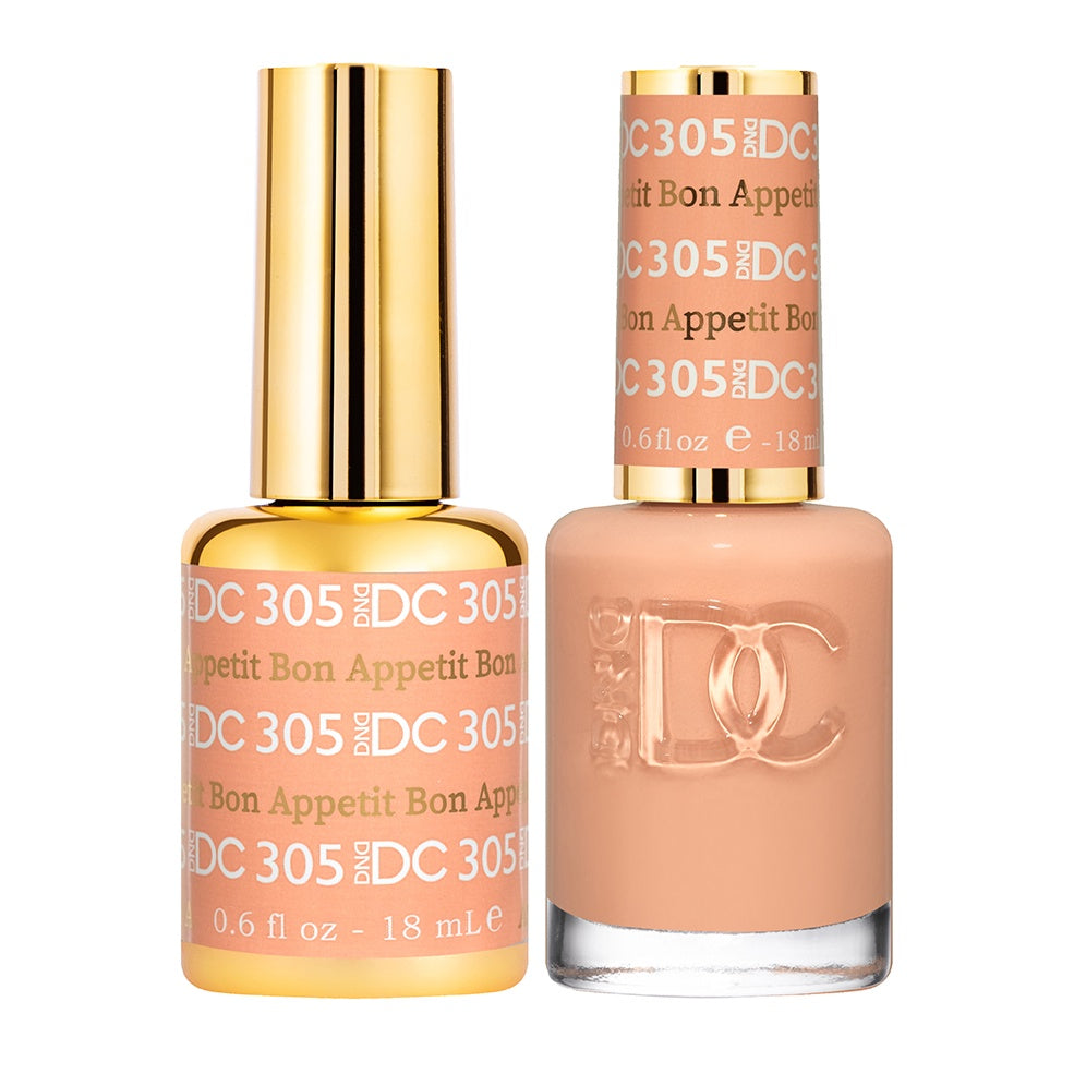 DND DC DUO Bon Appetit 0.5 oz Glitter Metallic Gel #305