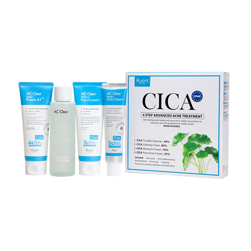 Advanced 4-Step AC Clear Cica Acne Treatment Kit (4 Pieces)