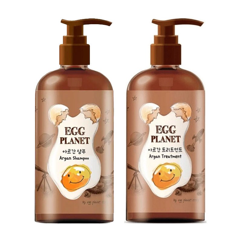 Daeng Gi Meo Ri Egg Planet 280ml Argan Oil Enriched Hair Shampoo and Treatment Set