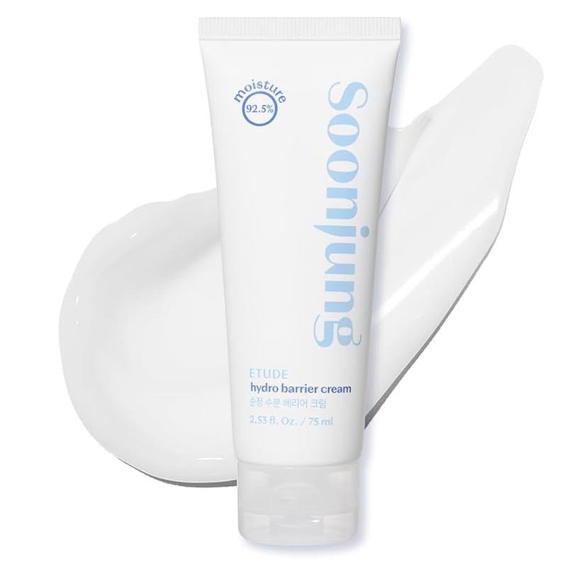 Etude House Soon Jung Hydro Barrier Moisturizing Cream in 75ml Tube for Stressed and Dehydrated Skin
