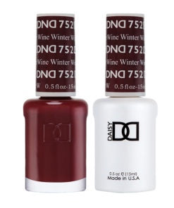 DND Winter Wine #752 Duo Gel Polish and Lacquer Set