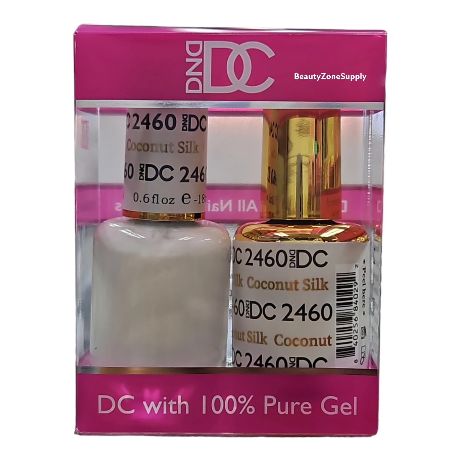 2023 DND DC Duo Gel & Lacquer Coconut Silk Gel Polish #2460, Made in USA