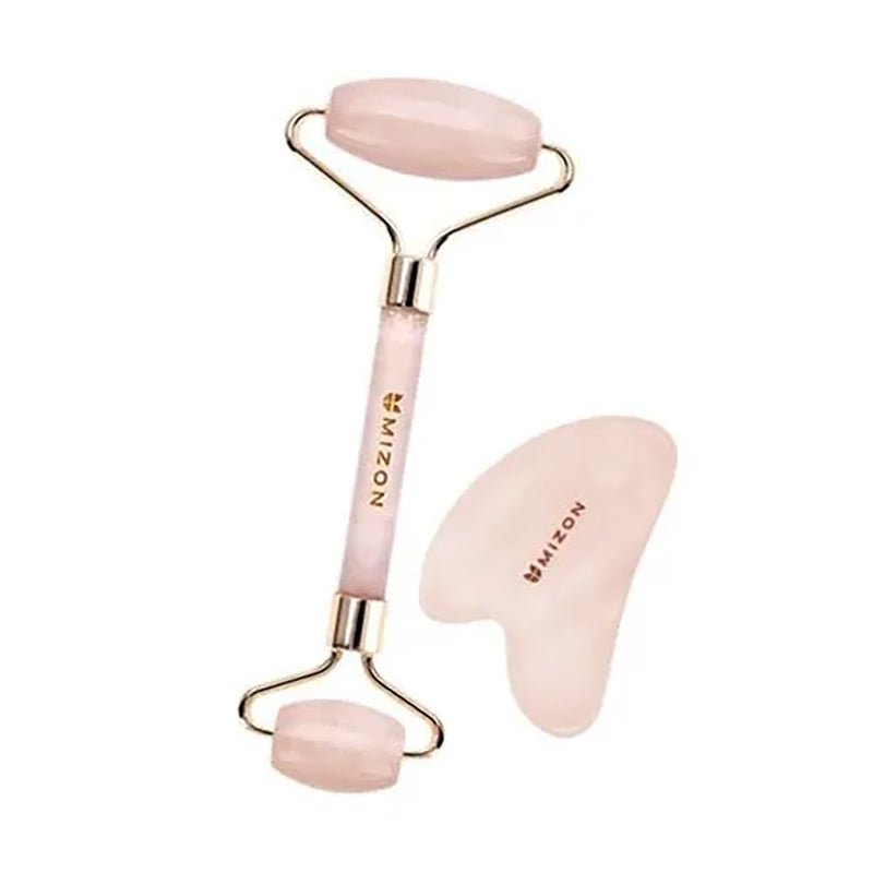 Premium Facial Massage Roller and Gua-Sha Stone Set for Enhanced Skin Care