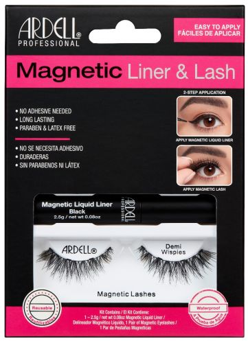 ARDELL Demi Wispies #64921 Magnetic Liquid Eyeliner and False Eyelashes - A Revolutionary Lash Solution