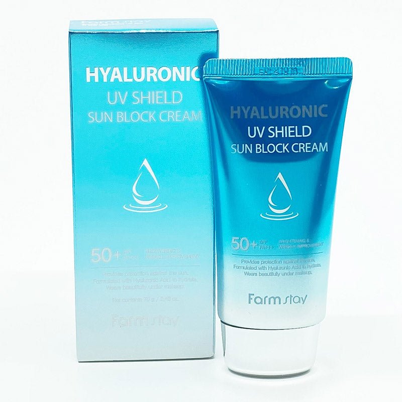 Farmstay 70g Hyaluronic Acid - Infused UV Shielding Sunscreen Cream for Skin Protection