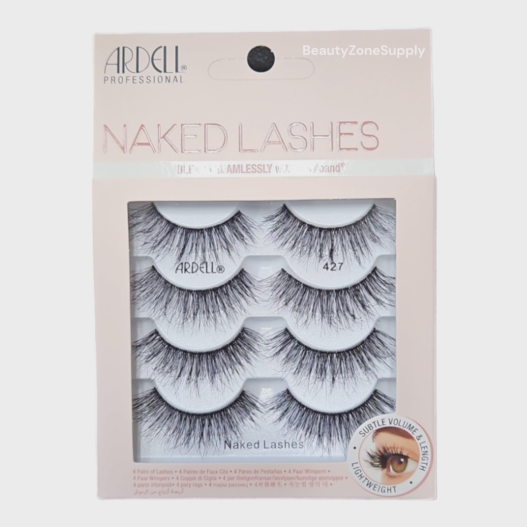 Ardell Naked 427 False Eyelash Multipacks - 4 Pack Set #37344